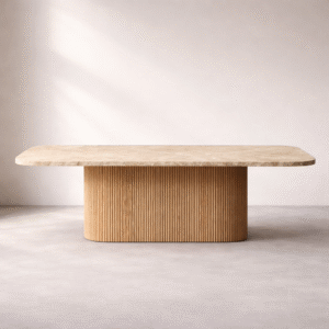 Mesa Striatto Pedestal Marmol